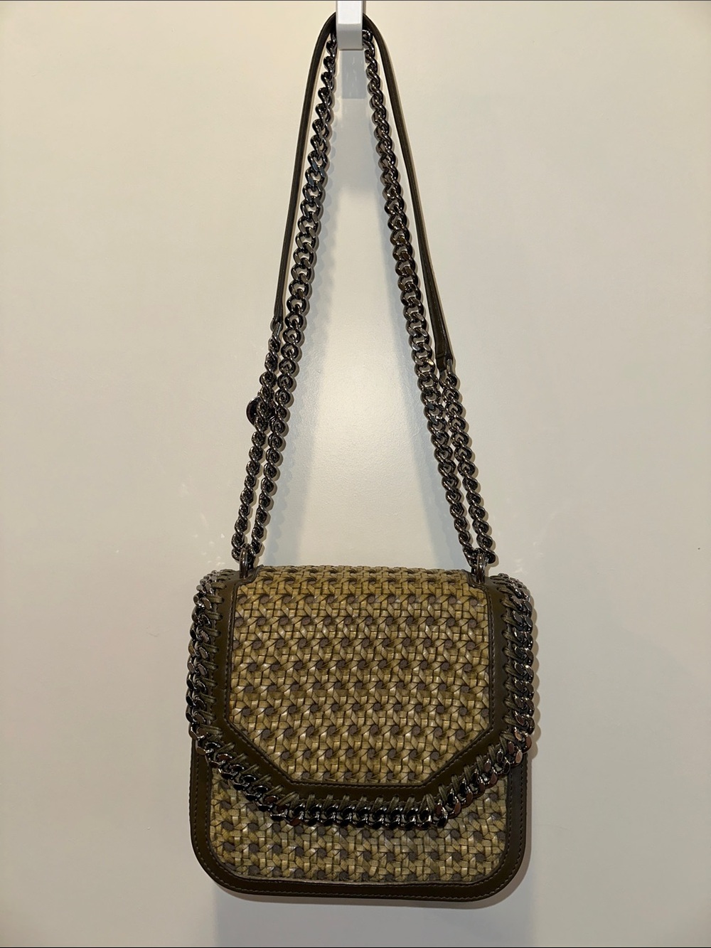 Stella McCartney Falabella Box Woven Shoulder/Crossbody Vegan Leather